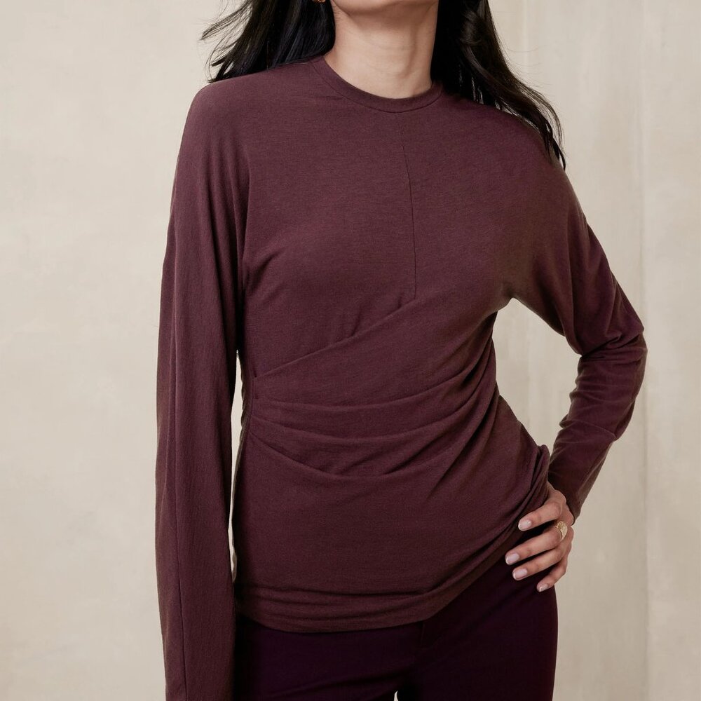 NEW BANANA REPUBLIC Aleah Wool-Blend Top M